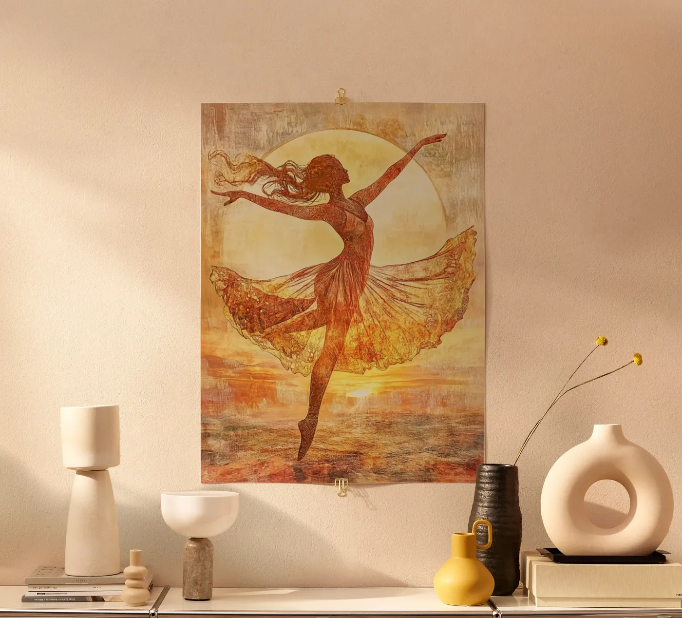 Sunrise poster da Art-Nouveau-Dsg