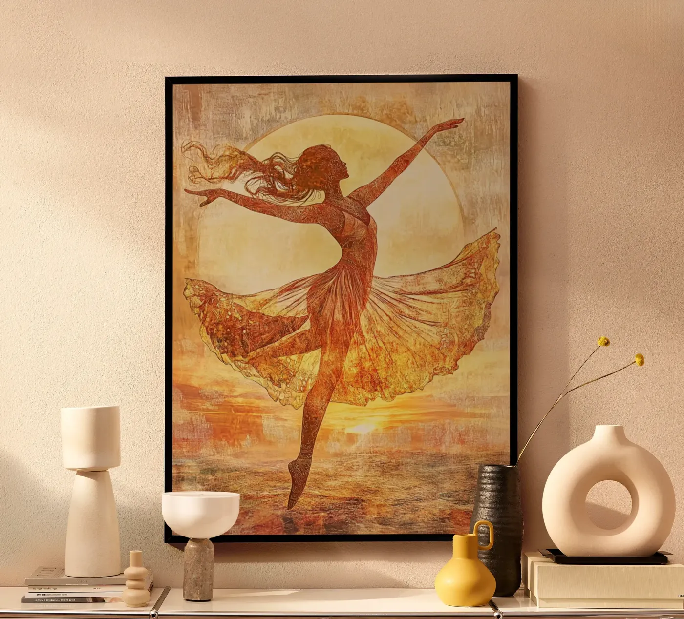 Sunrise poster da Art-Nouveau-Dsg