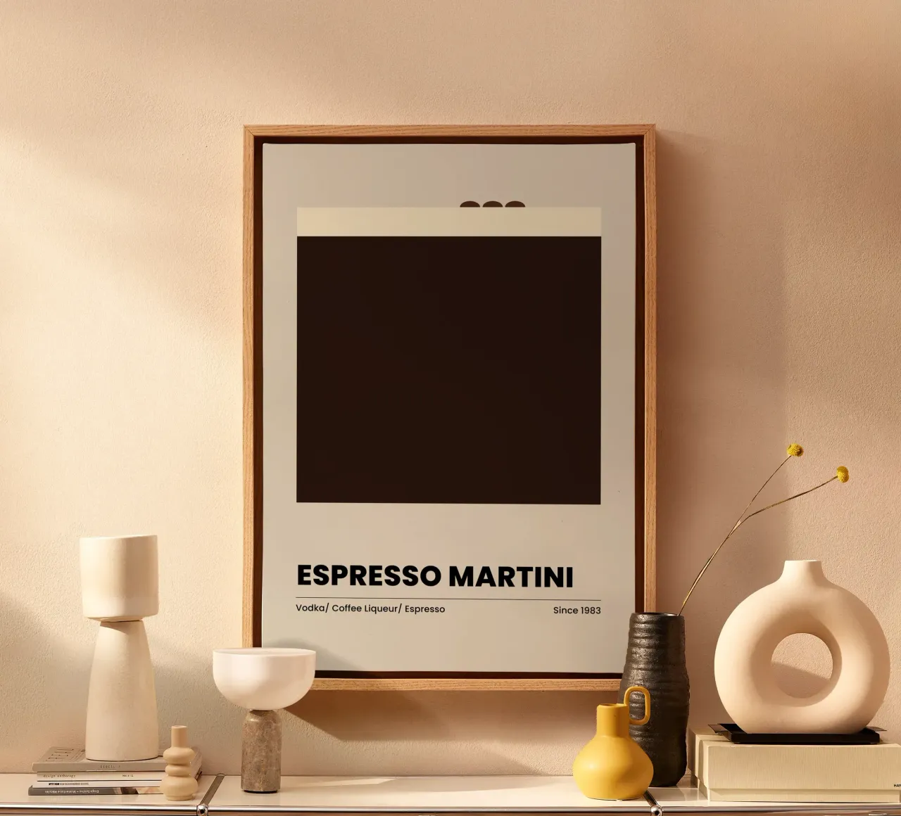 Espresso Martini canvas met Baklijst van OkleoStudio