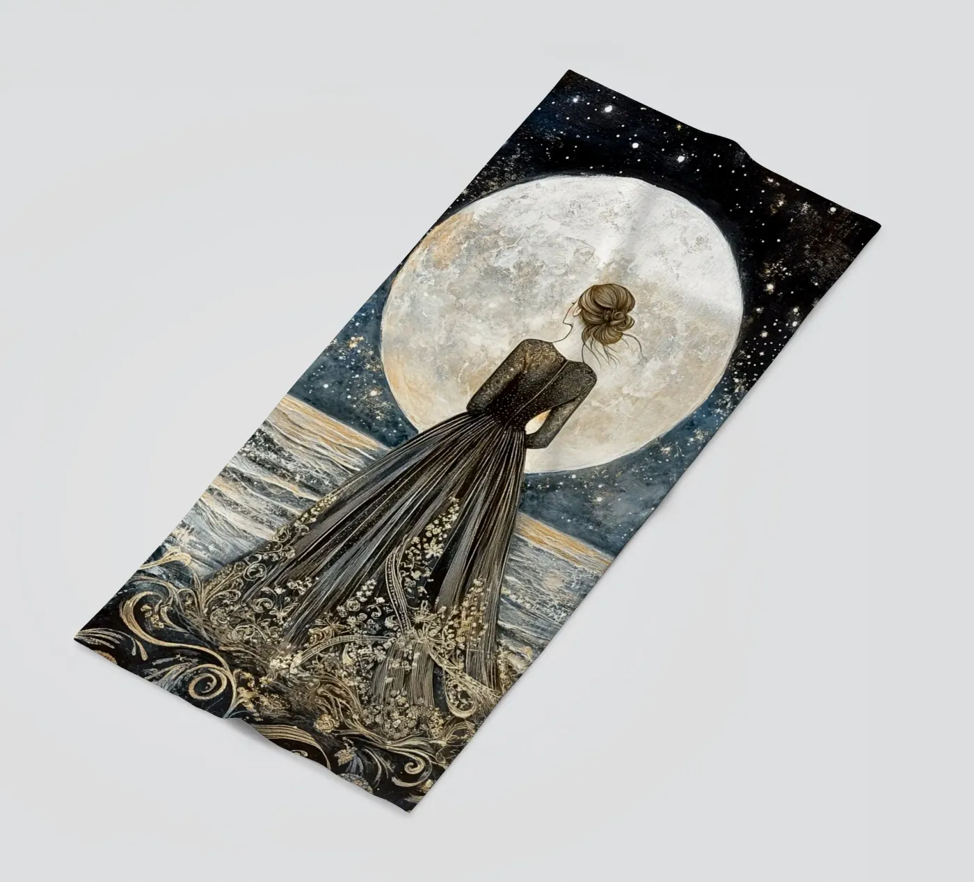 Luna e mare telo mare da Art-Nouveau-Dsg