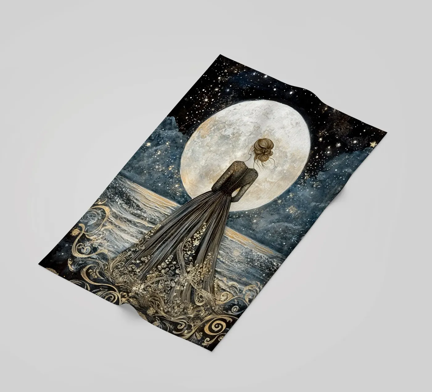 Luna e mare telo mare da Art-Nouveau-Dsg