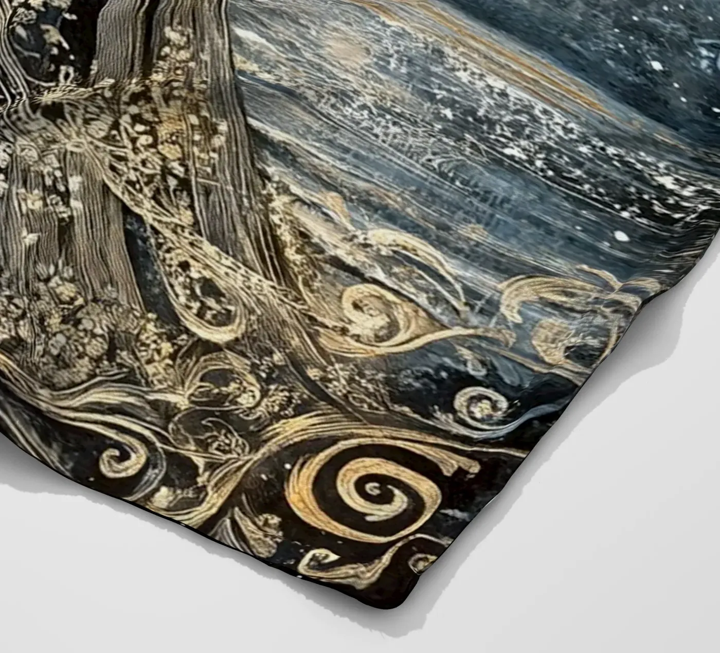 Luna e mare coperta in pile da Art-Nouveau-Dsg