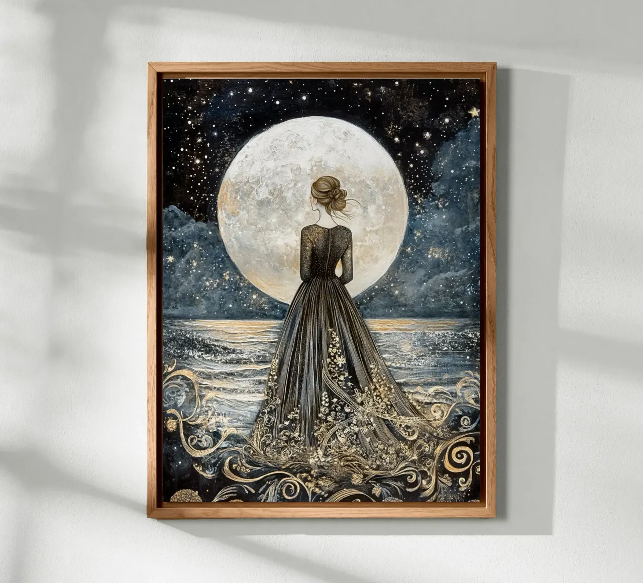 Luna e mare alluminio dibond da Art-Nouveau-Dsg