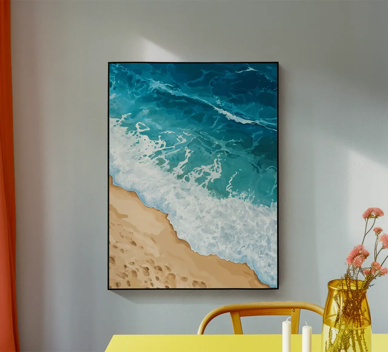 Ocean waves plexiglass da Digital Naive