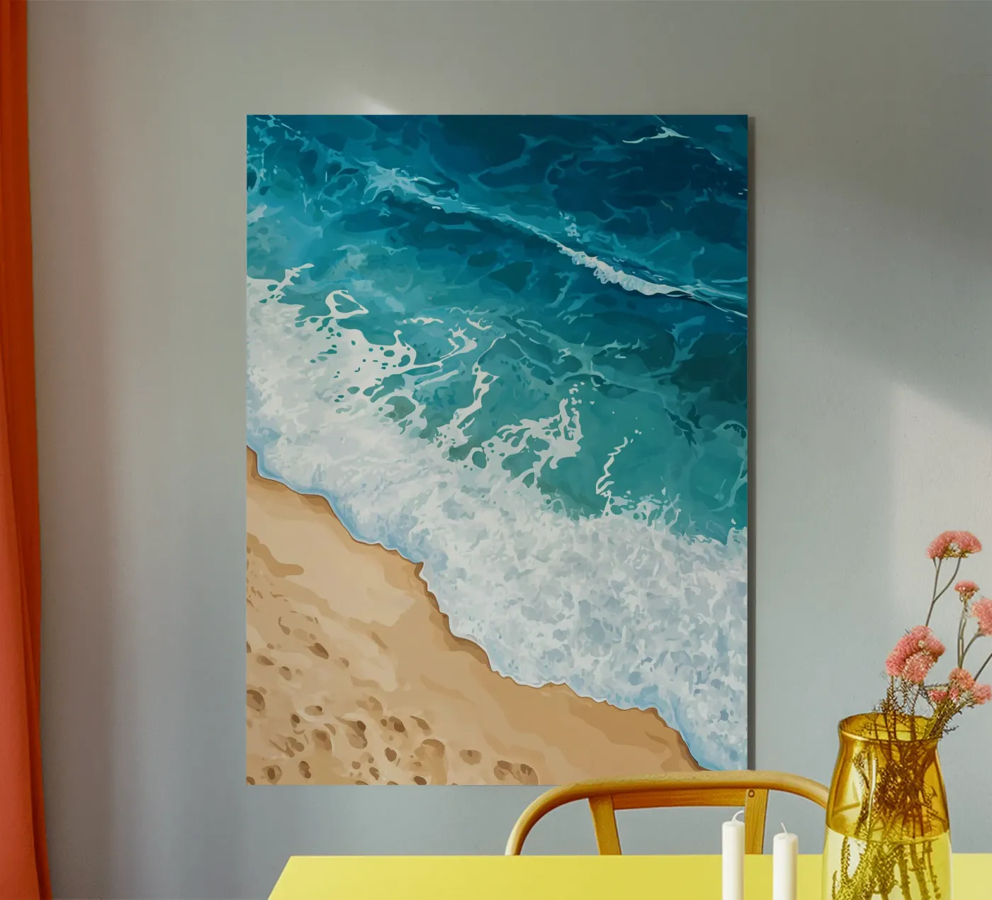 Ocean waves forex plate by Digital Naive