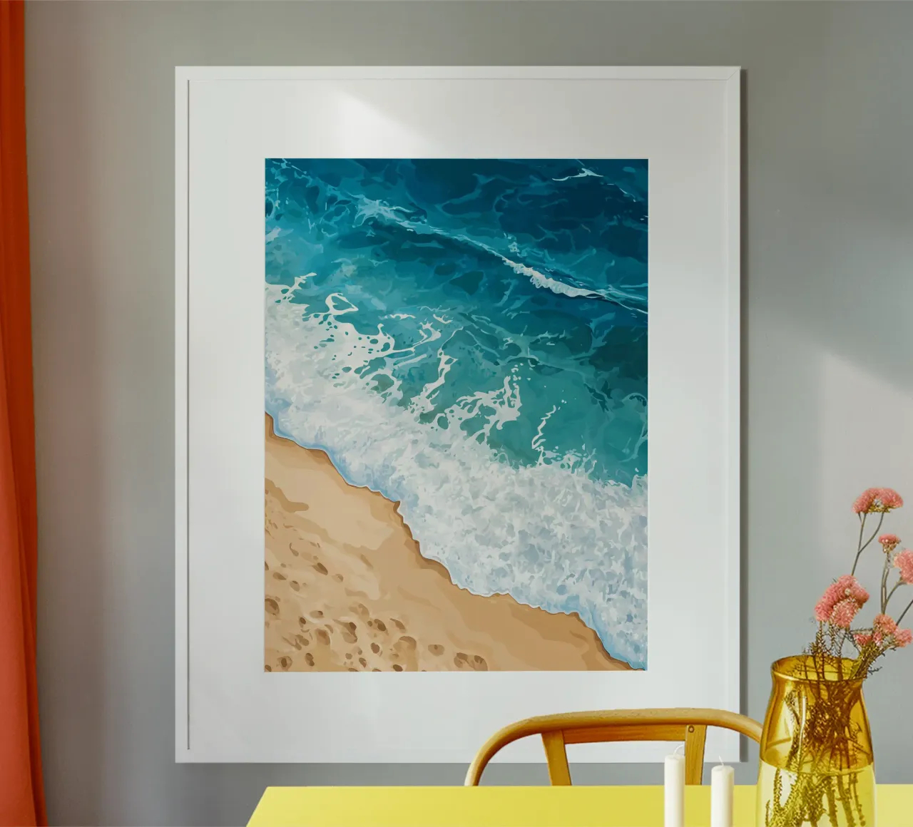 Ocean waves poster by Digital Naive