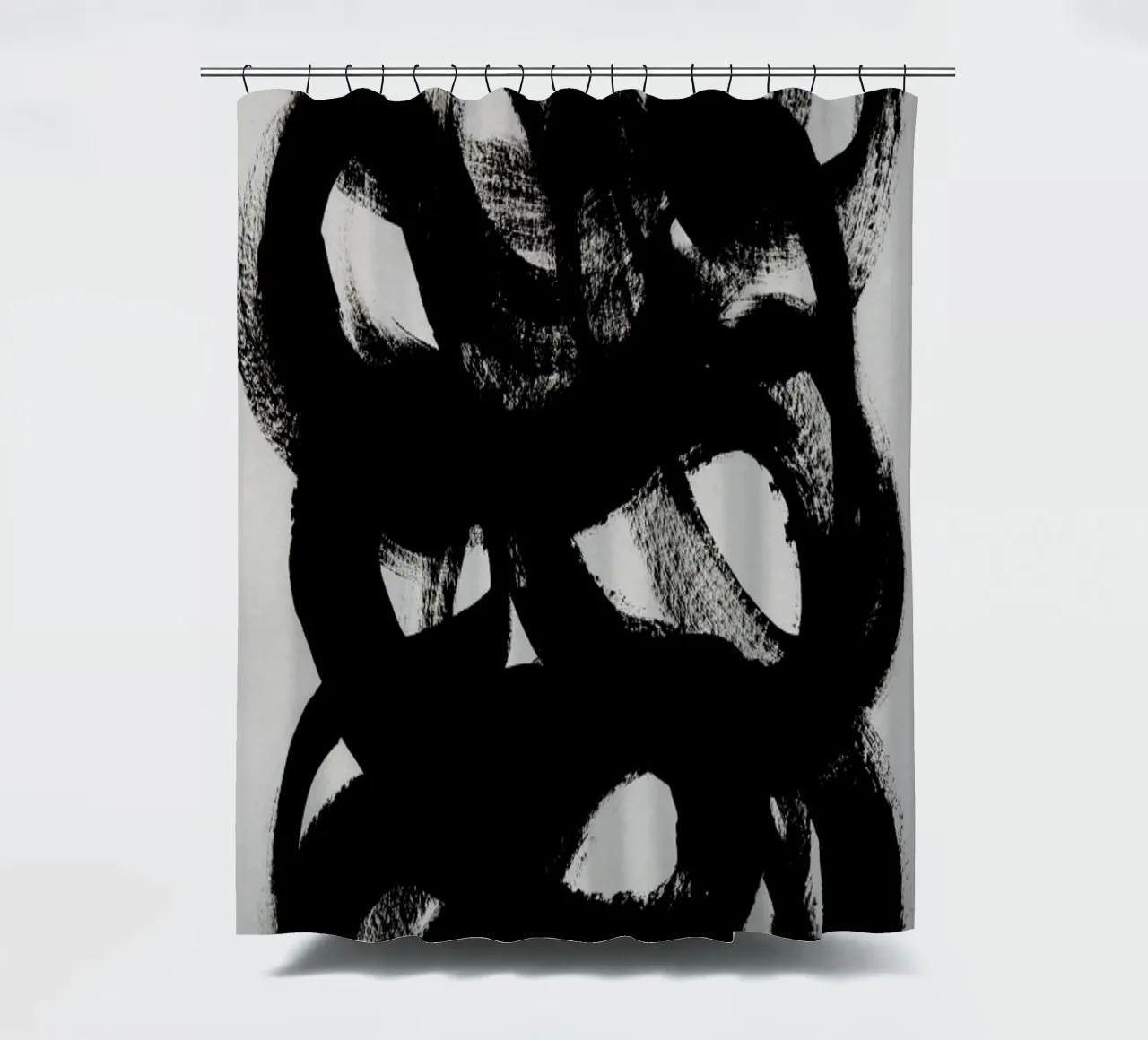 Abstract Brush Strokes 84 shower curtain by Mareike Böhmer
