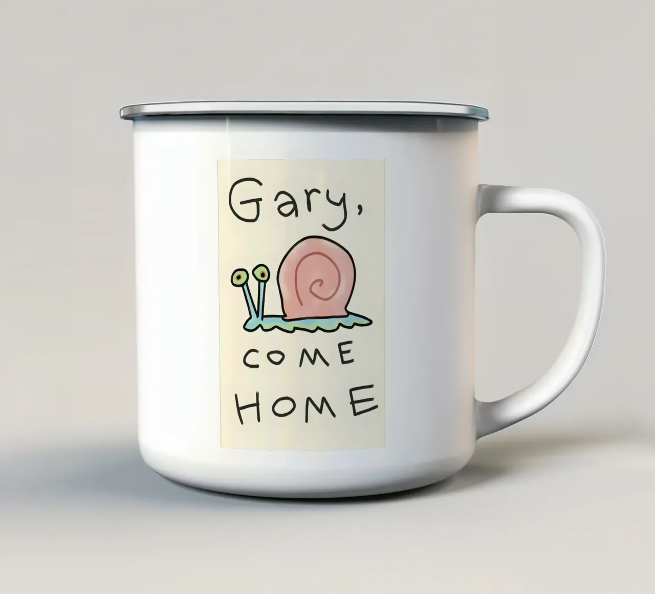 Gary come home tazza in smalto da Low poly art