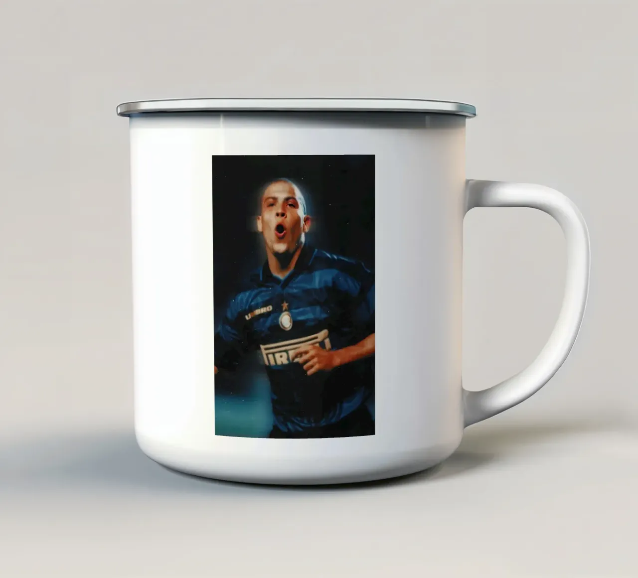 Ronaldo Inter Milan tazza in smalto da Low poly art