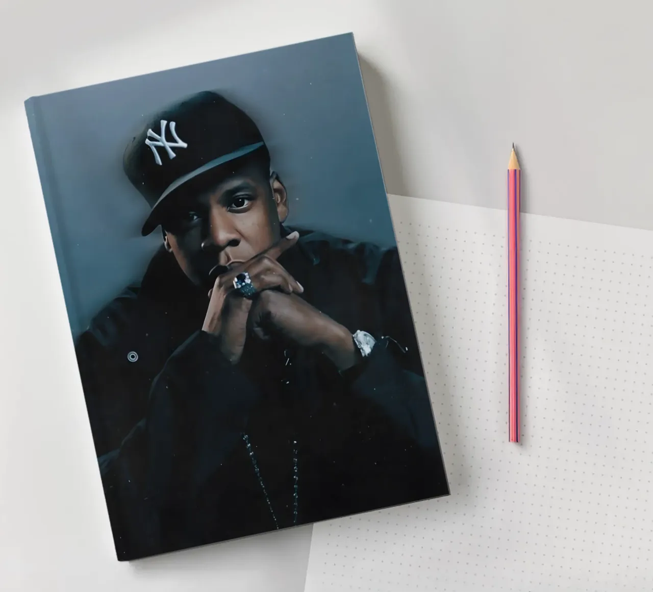 Jay Z notebook by Low poly art