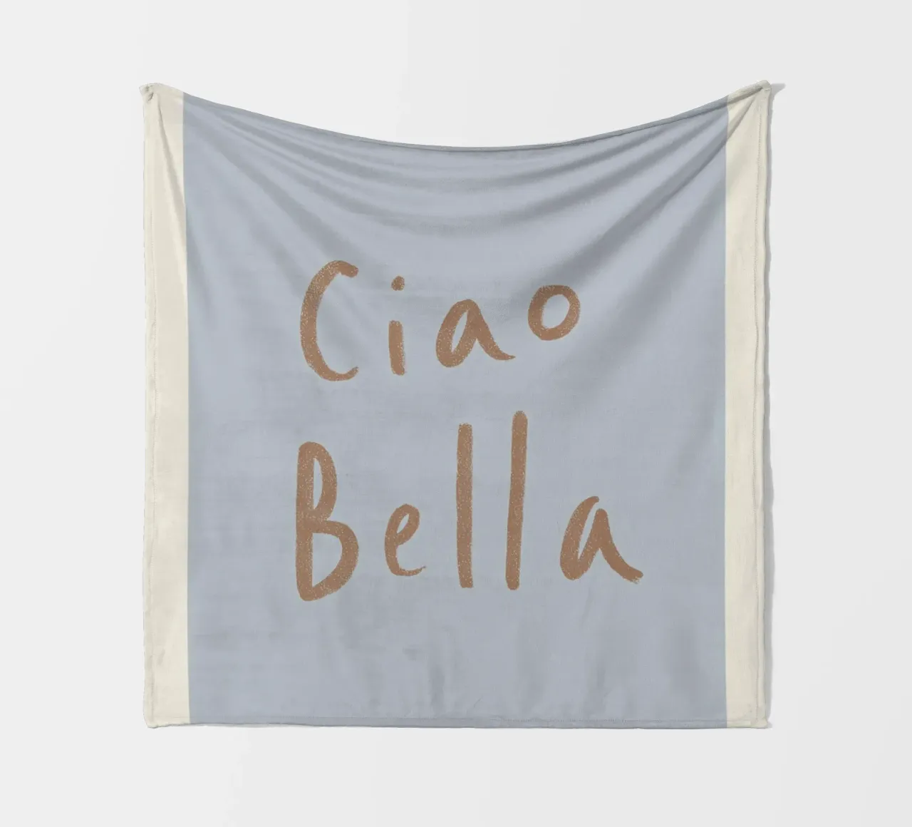 Ciao Bella, Romantic greetings fleece blanket by Carinaprint