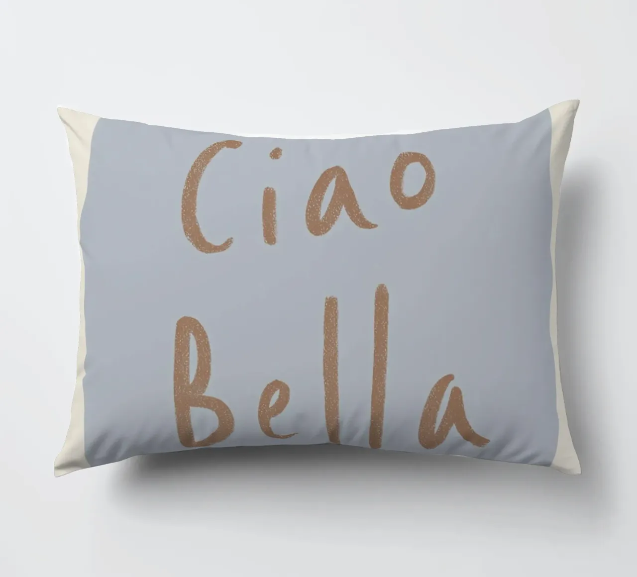 Ciao Bella, Romantic greetings decorative cushion by Carinaprint