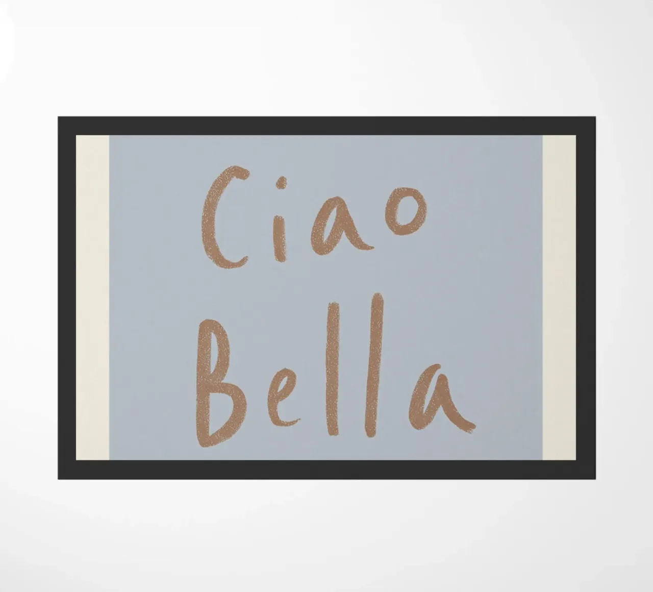 Ciao Bella, Romantic greetings doormat by Carinaprint