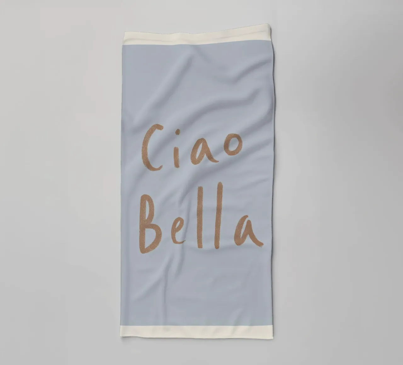 Ciao Bella, Romantic greetings towel by Carinaprint