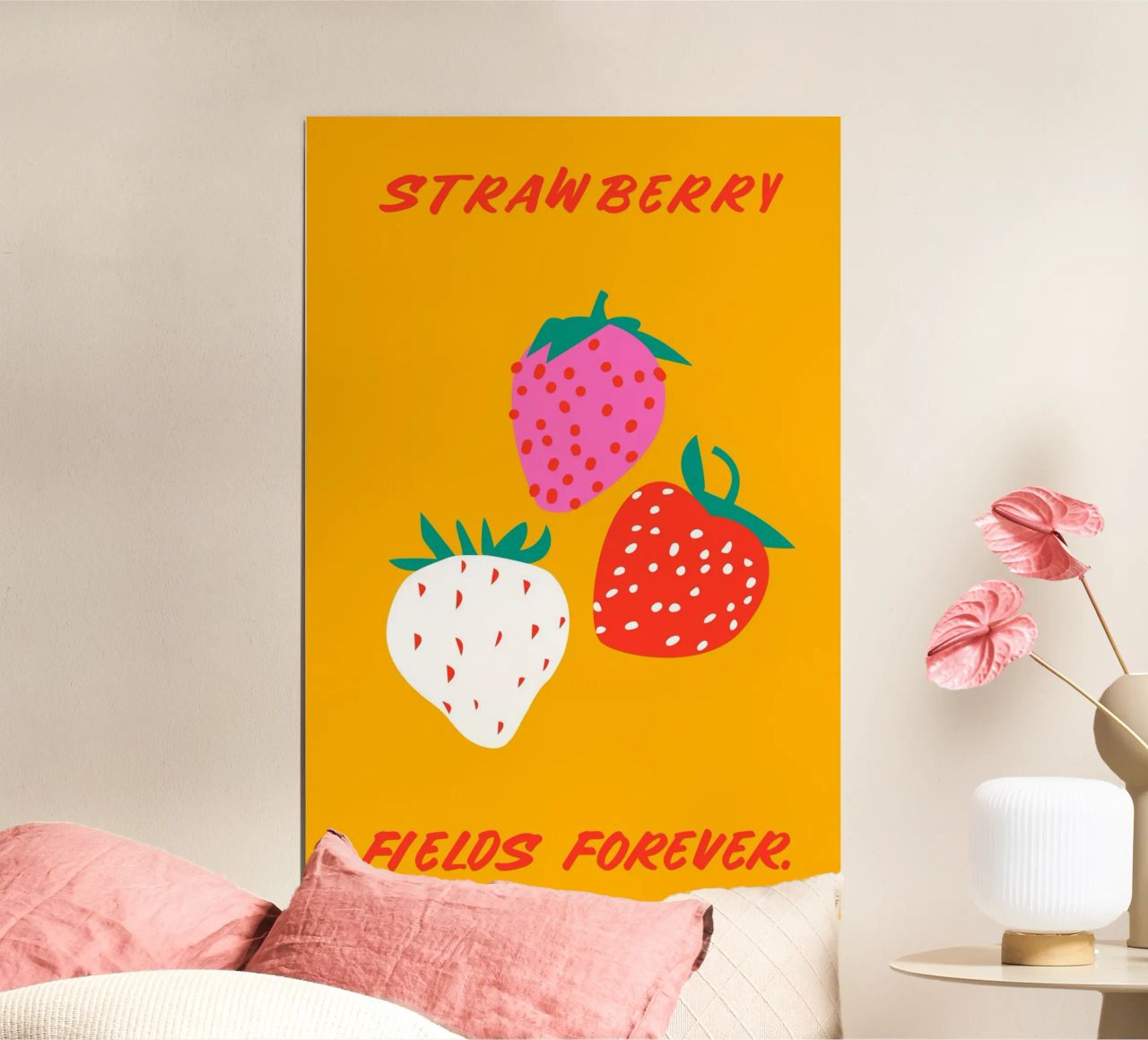 Strawberries poster by Mariery Young