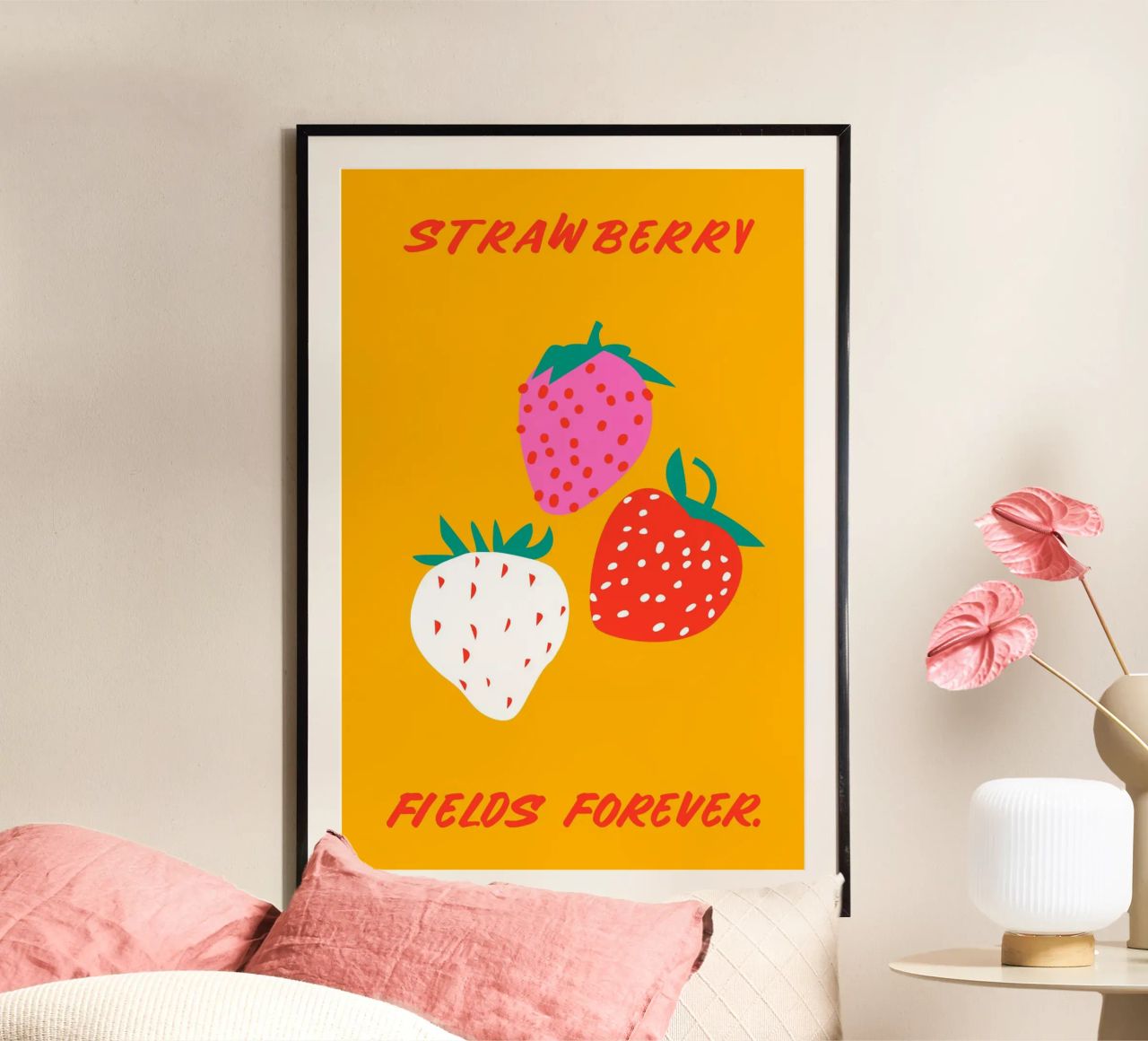 Strawberries poster by Mariery Young