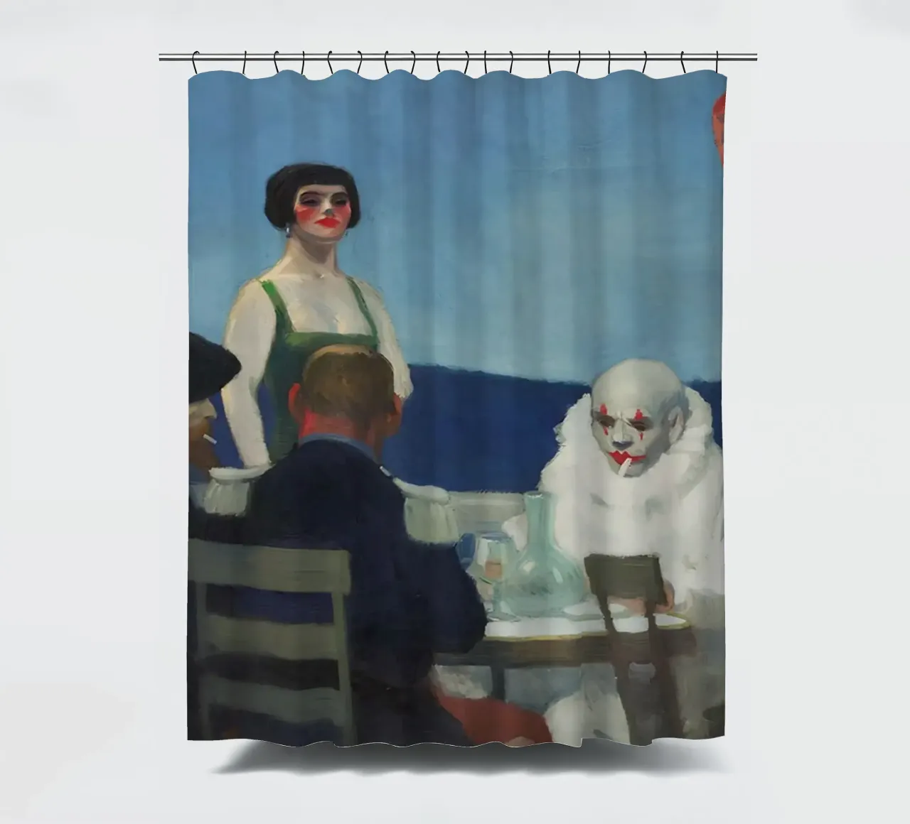 Soir Bleu" di Hopper - Il primo realismo e la vita nei caffè parigini tenda da doccia da NorwesClub