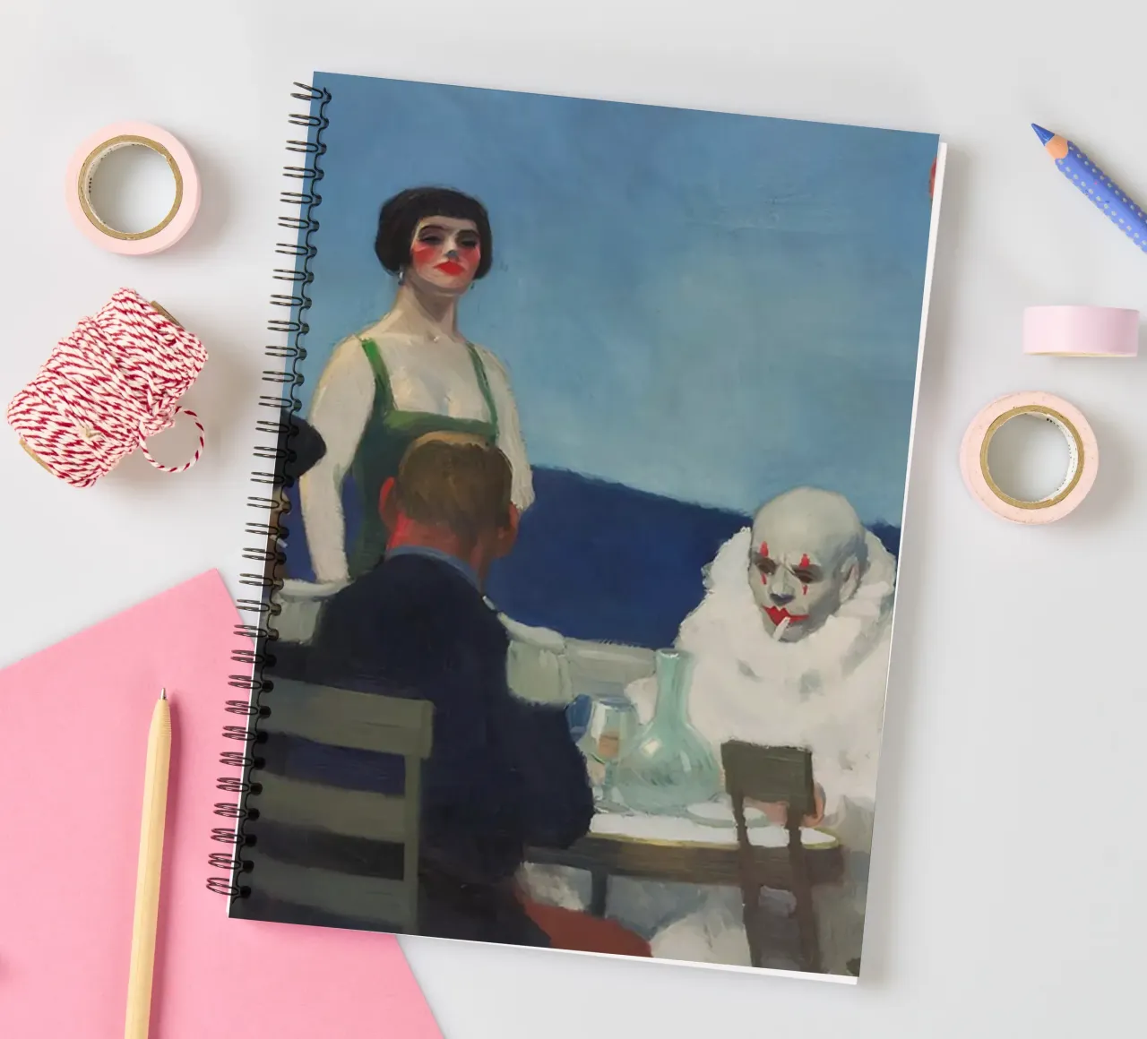 Le "Soir Bleu" de Hopper - Réalisme précoce et vie dans les cafés parisiens Pr carnet à spirale de NorwesClub