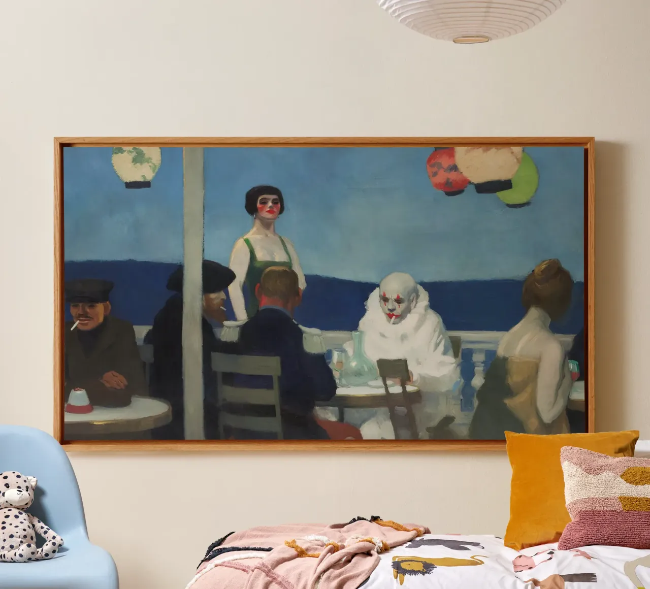 Soir Bleu" di Hopper - Il primo realismo e la vita nei caffè parigini tela da NorwesClub