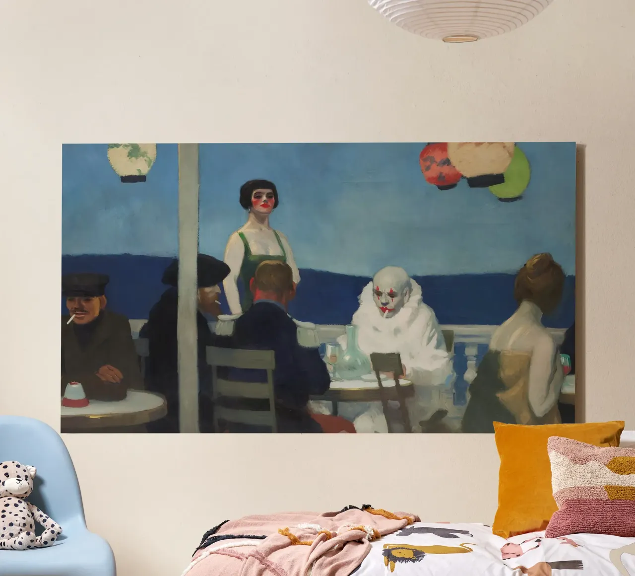Soir Bleu" di Hopper - Il primo realismo e la vita nei caffè parigini tela da NorwesClub