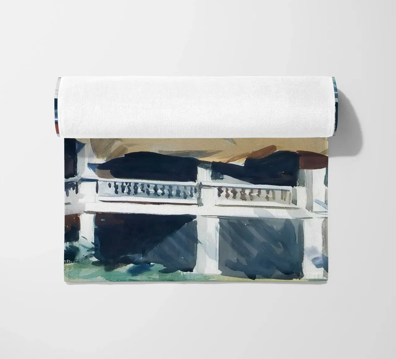 Il "Tetto a mansarda" di Hopper - Acquerello americano e architettura telo mare da NorwesClub