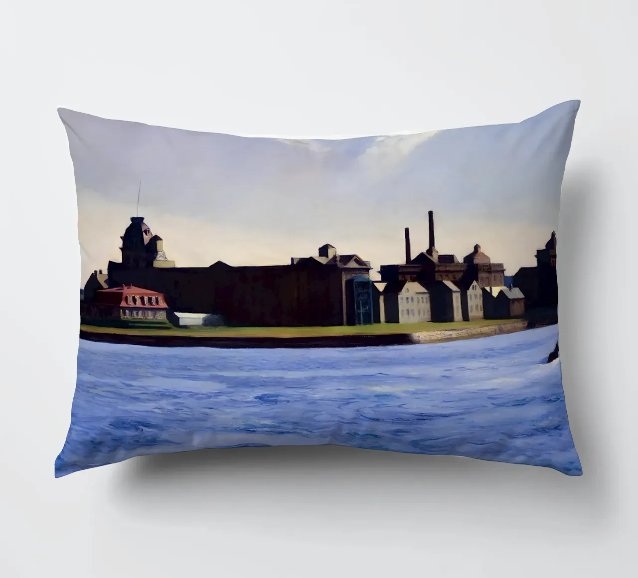 L'"Isola di Blackwell" di Hopper - Realismo urbano e solitudine a New York cuscino da NorwesClub