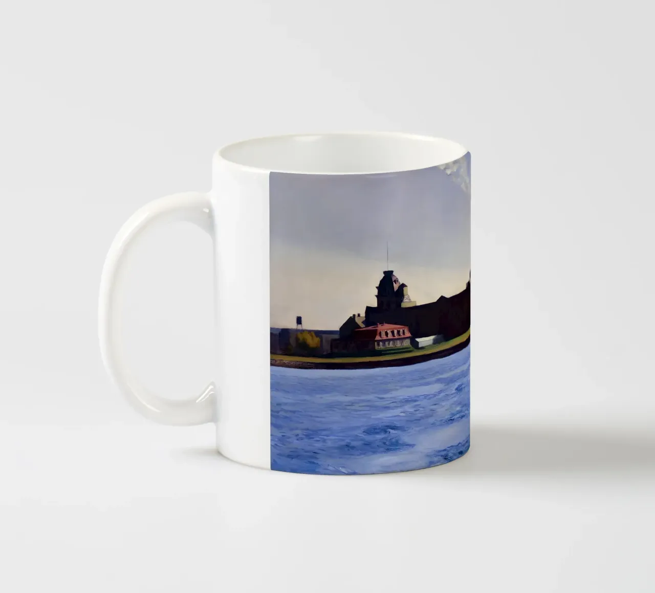 L'"Isola di Blackwell" di Hopper - Realismo urbano e solitudine a New York tazza in ceramica da NorwesClub