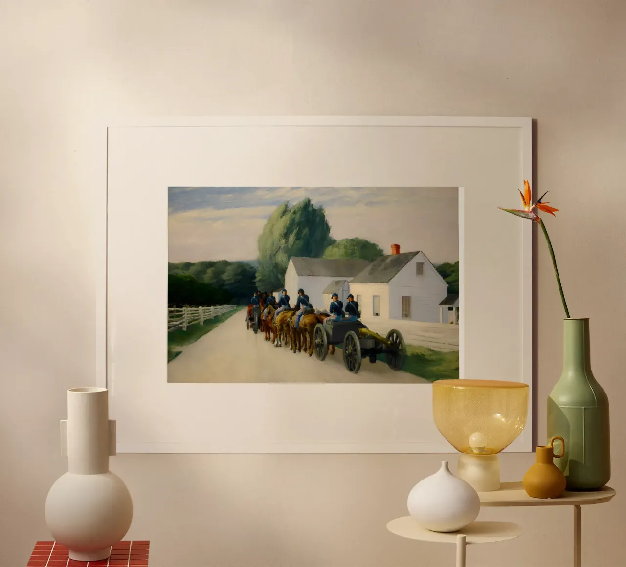 La "Batteria leggera a Gettysburg" di Hopper - Realismo storico poster da NorwesClub