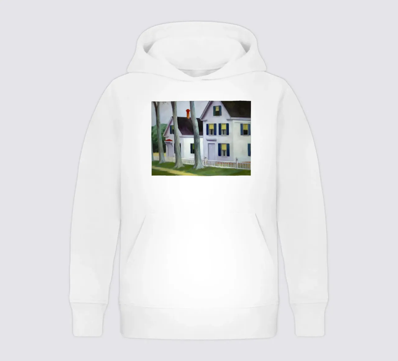 Hoppers "Zwei Puritaner" - Amerikanischer Realismus und architektonische S Kinder Hoodie von NorwesClub
