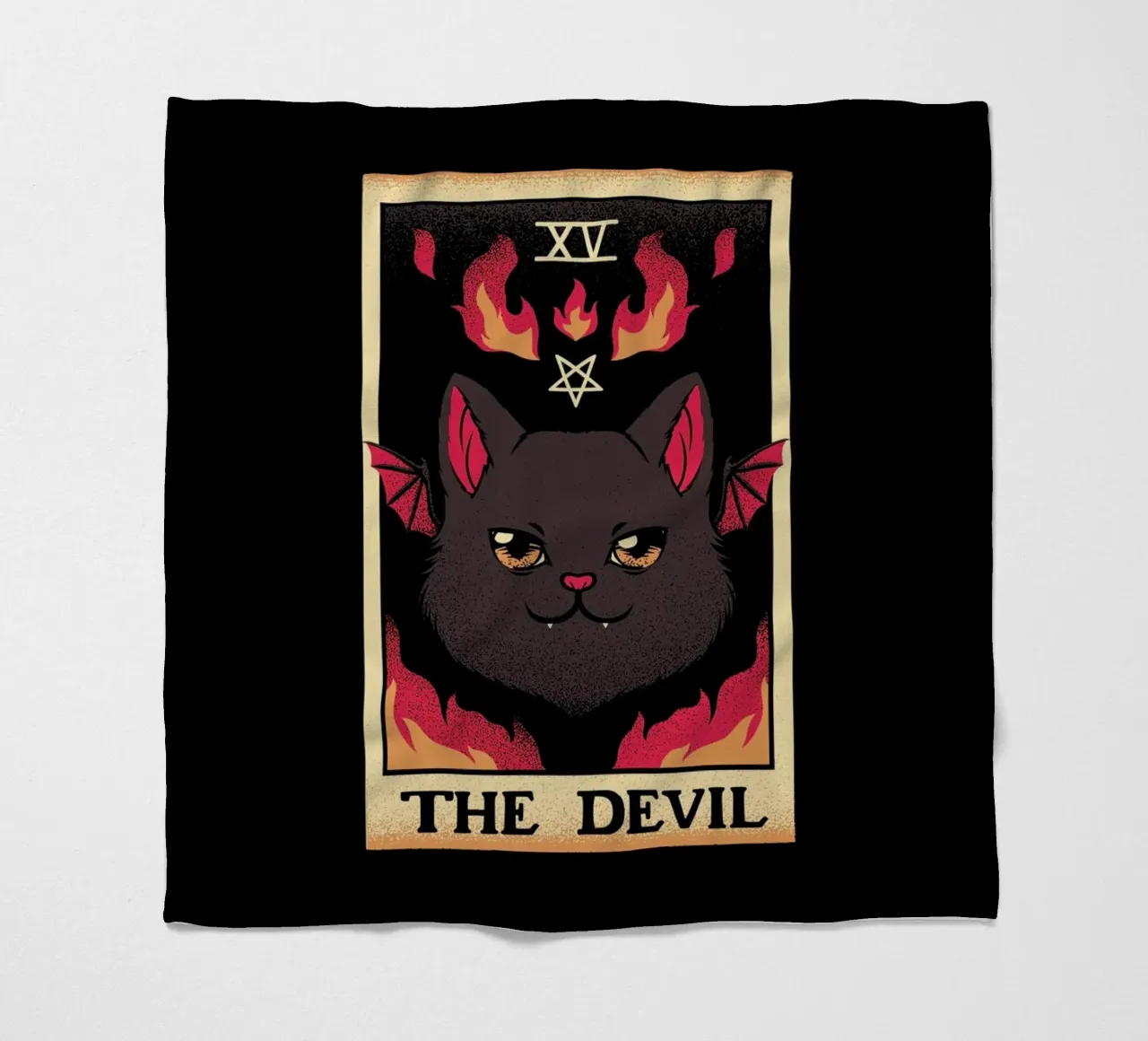 The Devil Cat Tarot Card coperta in pile da Tobe Fonseca
