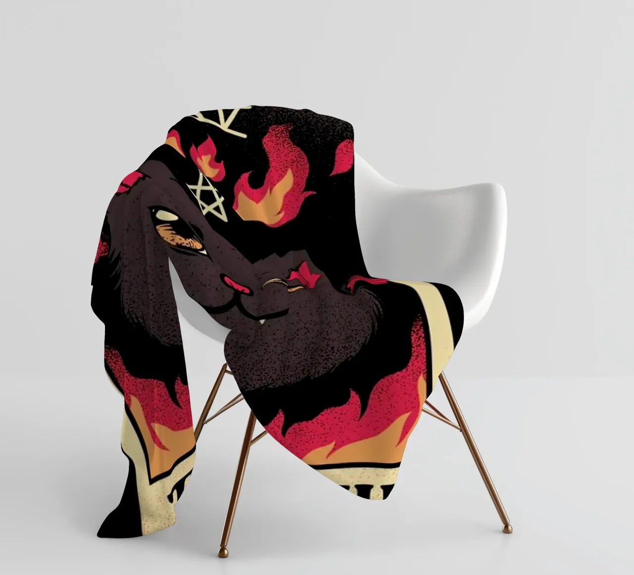 The Devil Cat Tarot Card coperta in pile da Tobe Fonseca
