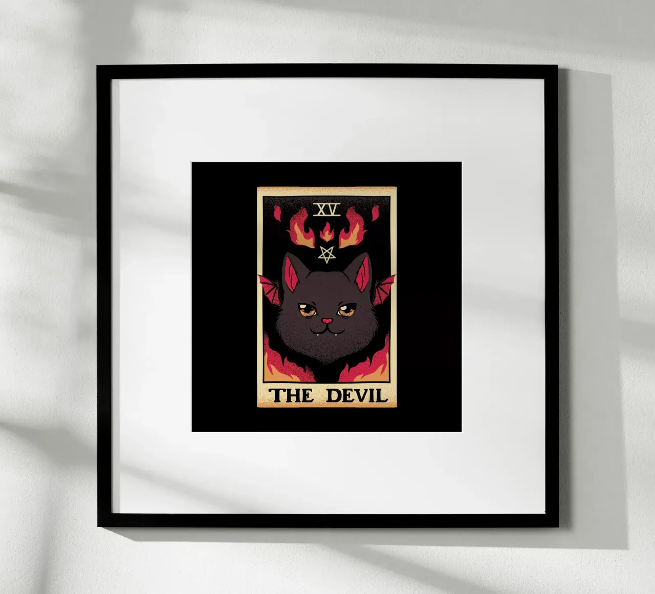 The Devil Cat Tarot Card carta hahnemühle da Tobe Fonseca