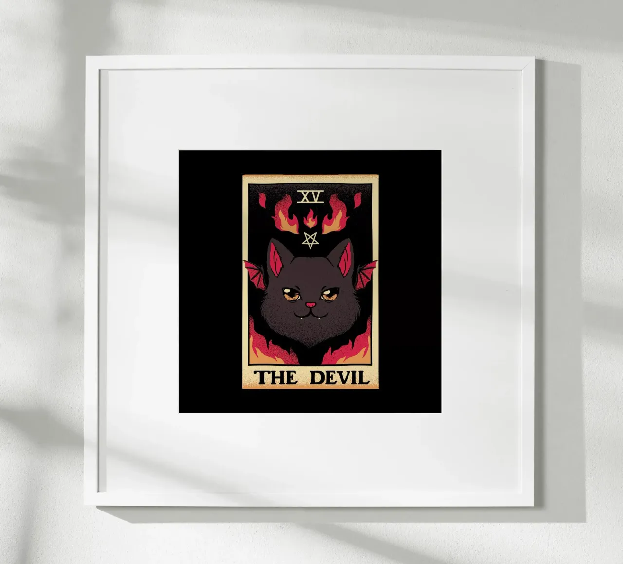The Devil Cat Tarot Card carta hahnemühle da Tobe Fonseca