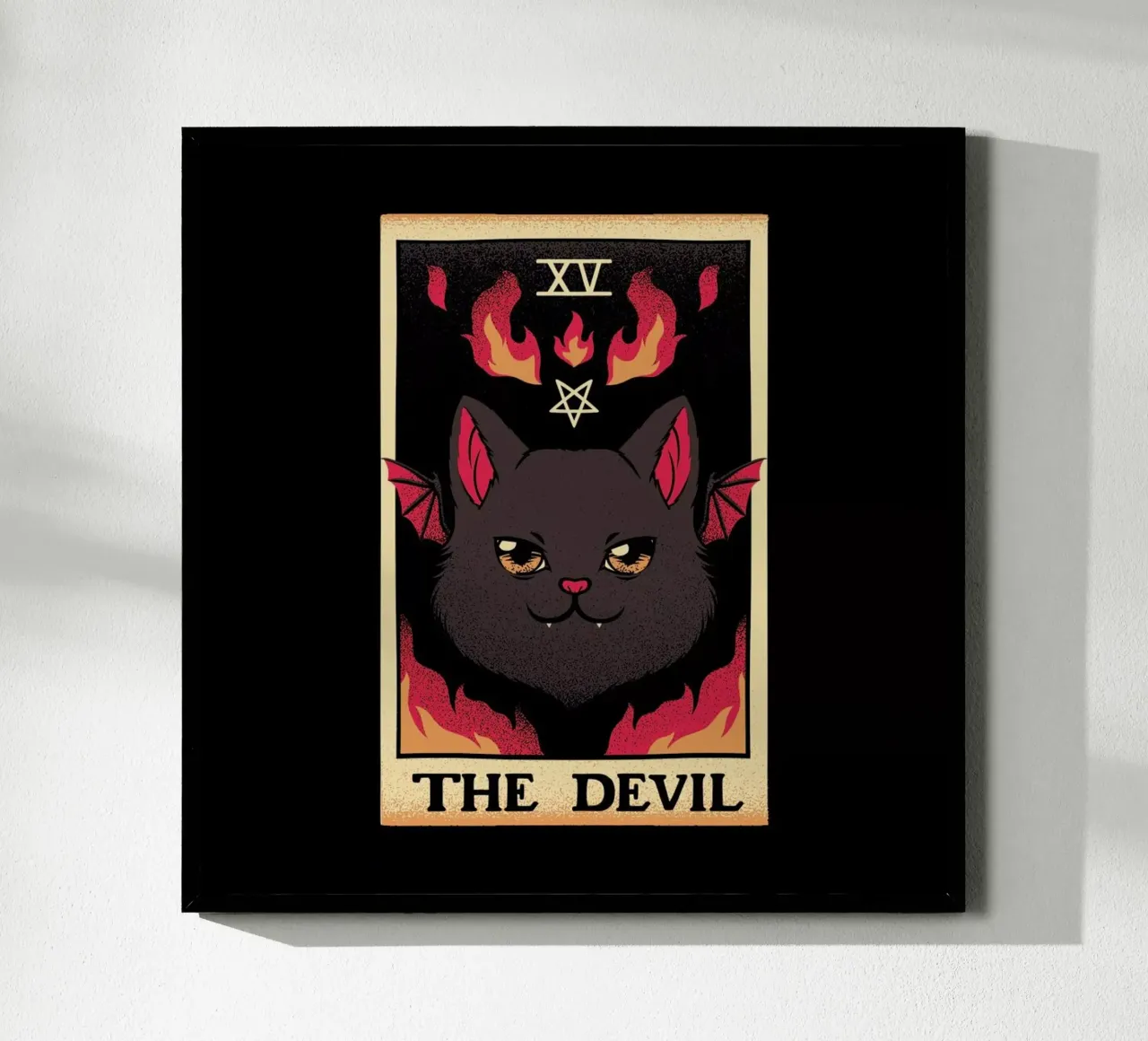 The Devil Cat Tarot Card carta hahnemühle da Tobe Fonseca