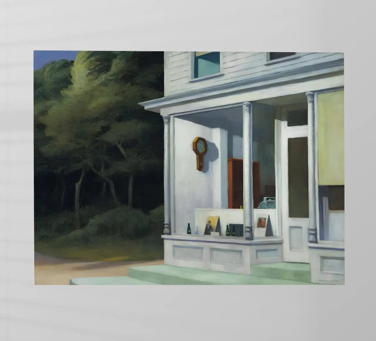 Le "sette del mattino" di Hopper - Realismo americano e solitudine mattutina pellicola backlit da NorwesClub