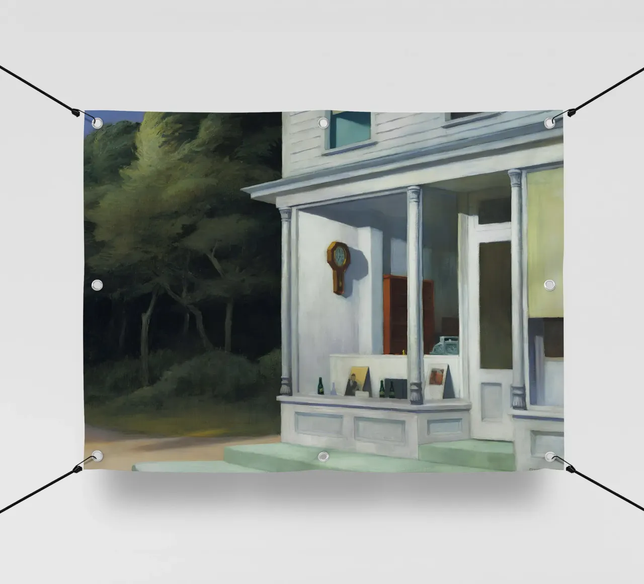 Le "sette del mattino" di Hopper - Realismo americano e solitudine mattutina telo in pvc da NorwesClub