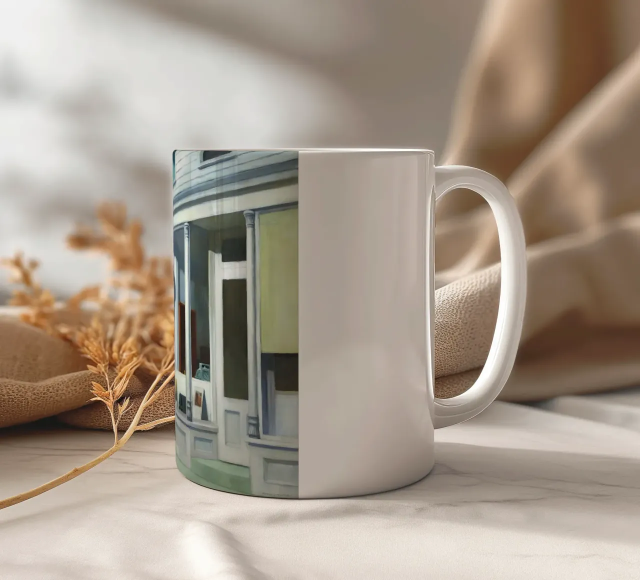 Le "sette del mattino" di Hopper - Realismo americano e solitudine mattutina tazza in ceramica da NorwesClub