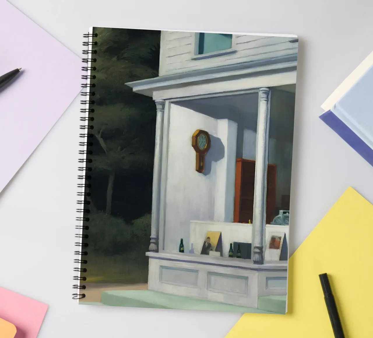 Le "sette del mattino" di Hopper - Realismo americano e solitudine mattutina diario ad anelli da NorwesClub