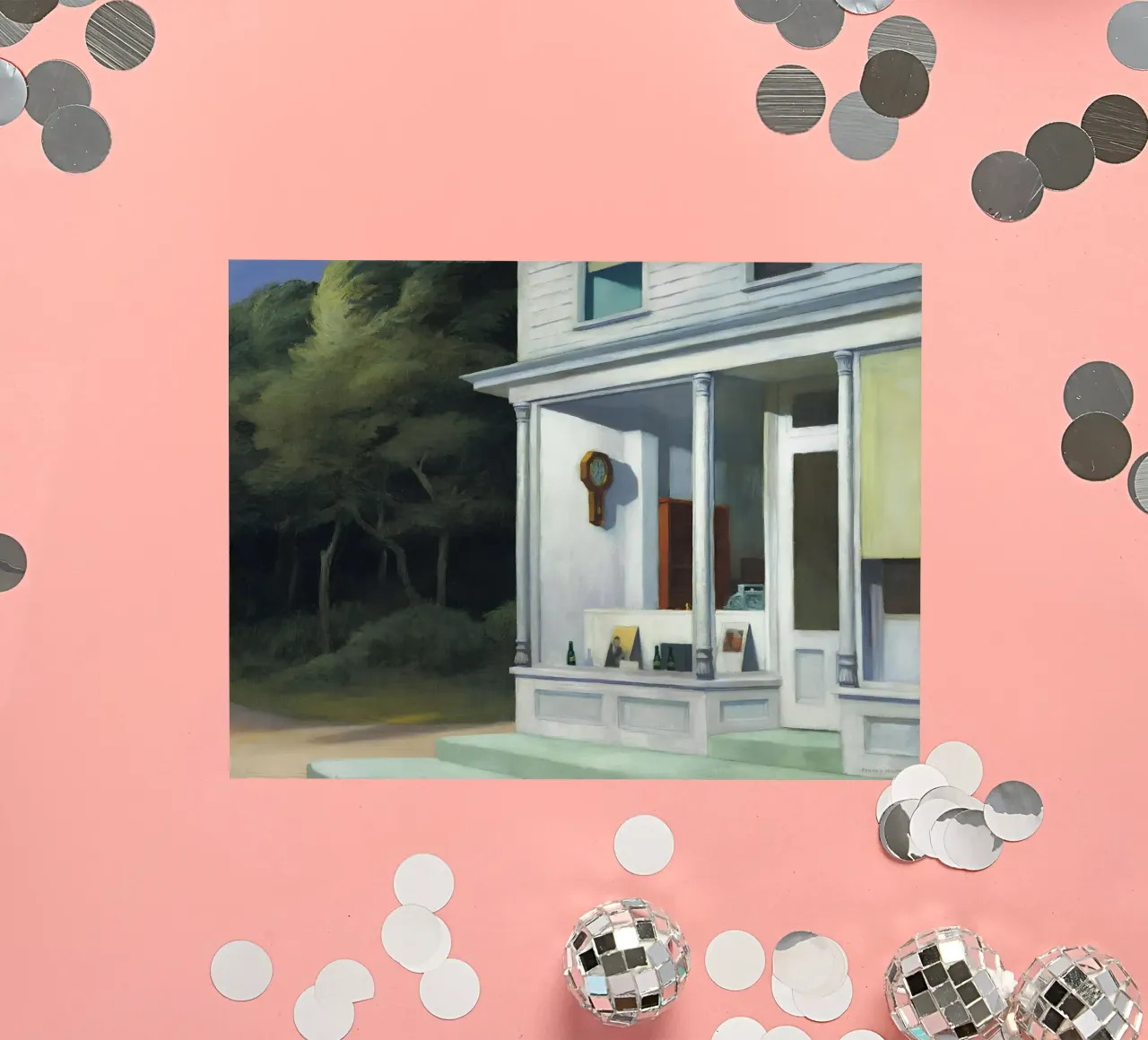 Le "sette del mattino" di Hopper - Realismo americano e solitudine mattutina adesivo da NorwesClub
