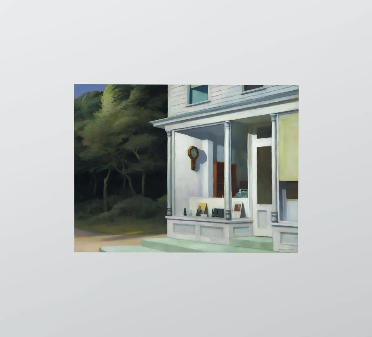Le "sette del mattino" di Hopper - Realismo americano e solitudine mattutina adesivo da NorwesClub