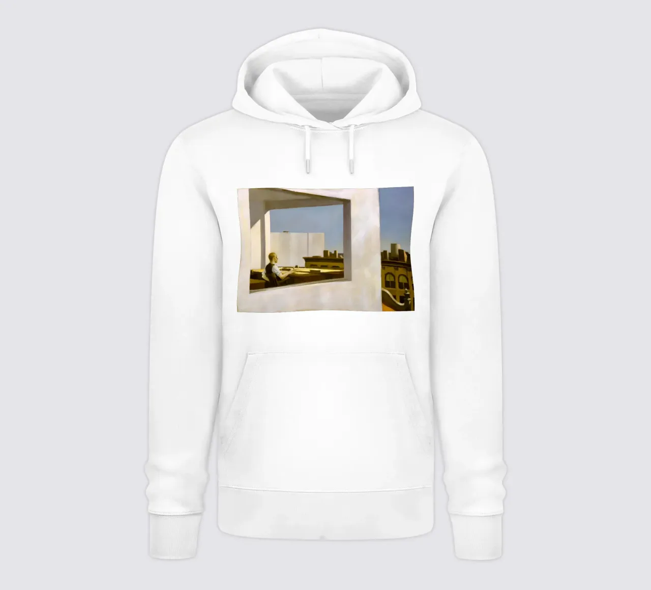 Ufficio in una piccola città" di Hopper - Realismo urbano e solitudine felpa con cappuccio da NorwesClub