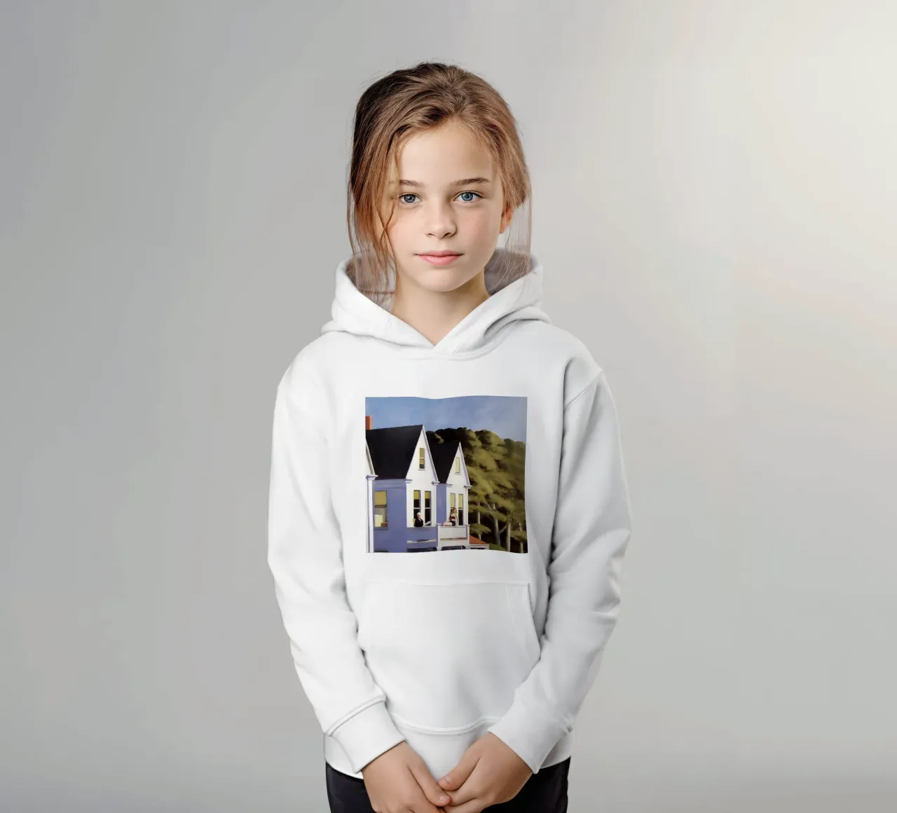 Hoppers "Second Story Sunlight" - Amerikanischer Realismus & Sonnenlicht Kinder Hoodie von NorwesClub