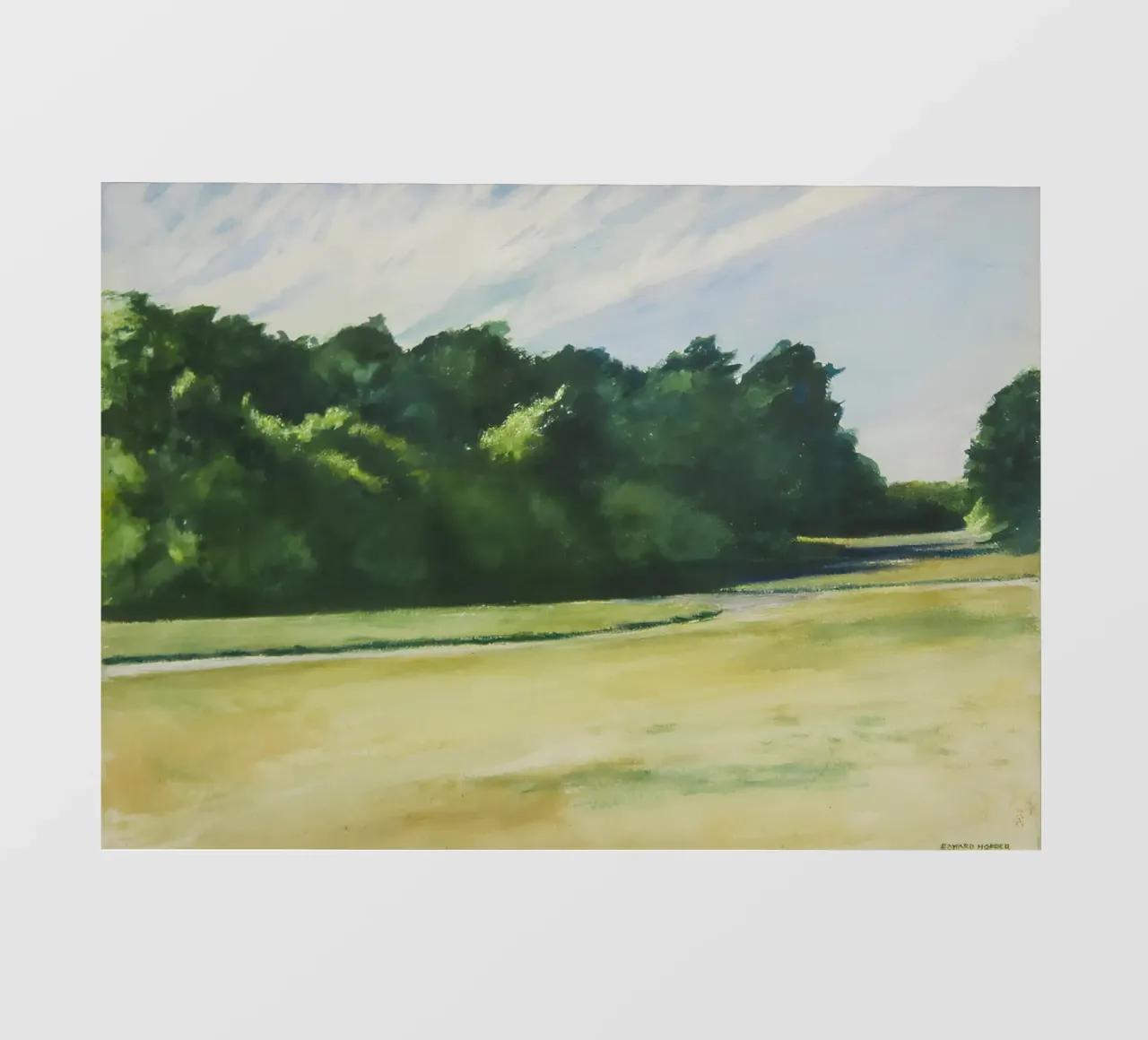 La "massa di alberi a Eastham" di Hopper - Realismo americano e Nat pellicola backlit da NorwesClub