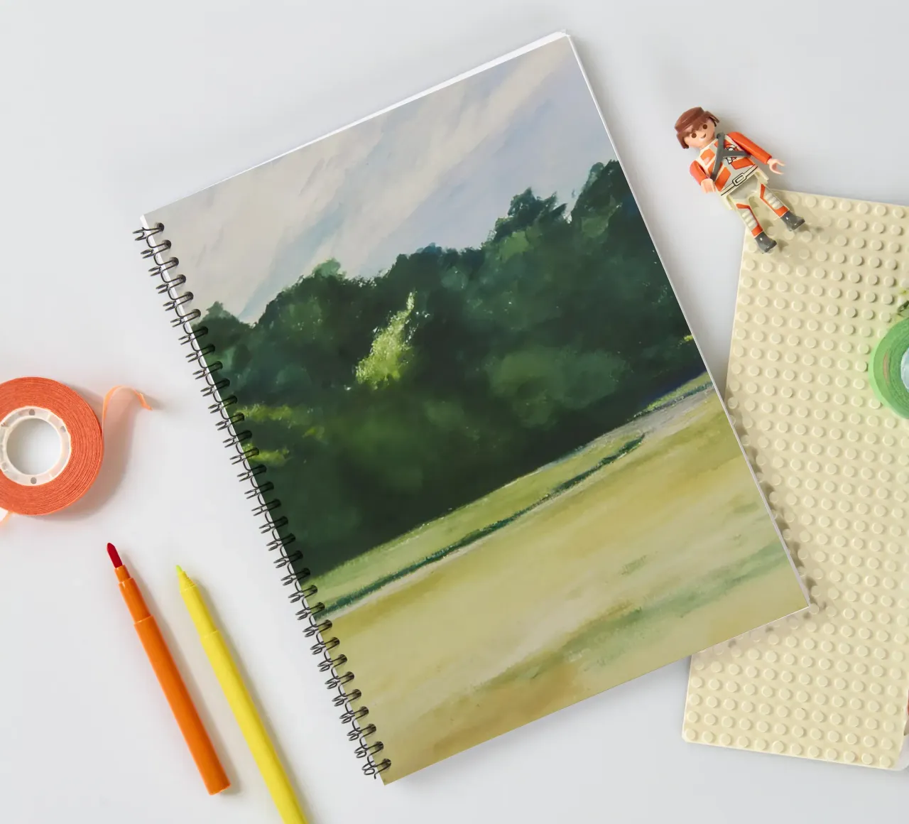 Hopper's "Mass of Trees at Eastham" - American Realism & Nat spiral notebook by NorwesClub