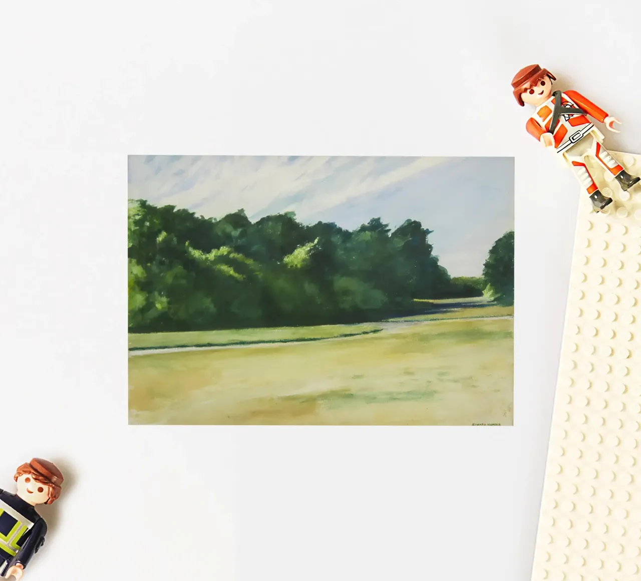 Hopper's "Mass of Trees at Eastham" - Le réalisme américain et la nature autocollant de NorwesClub