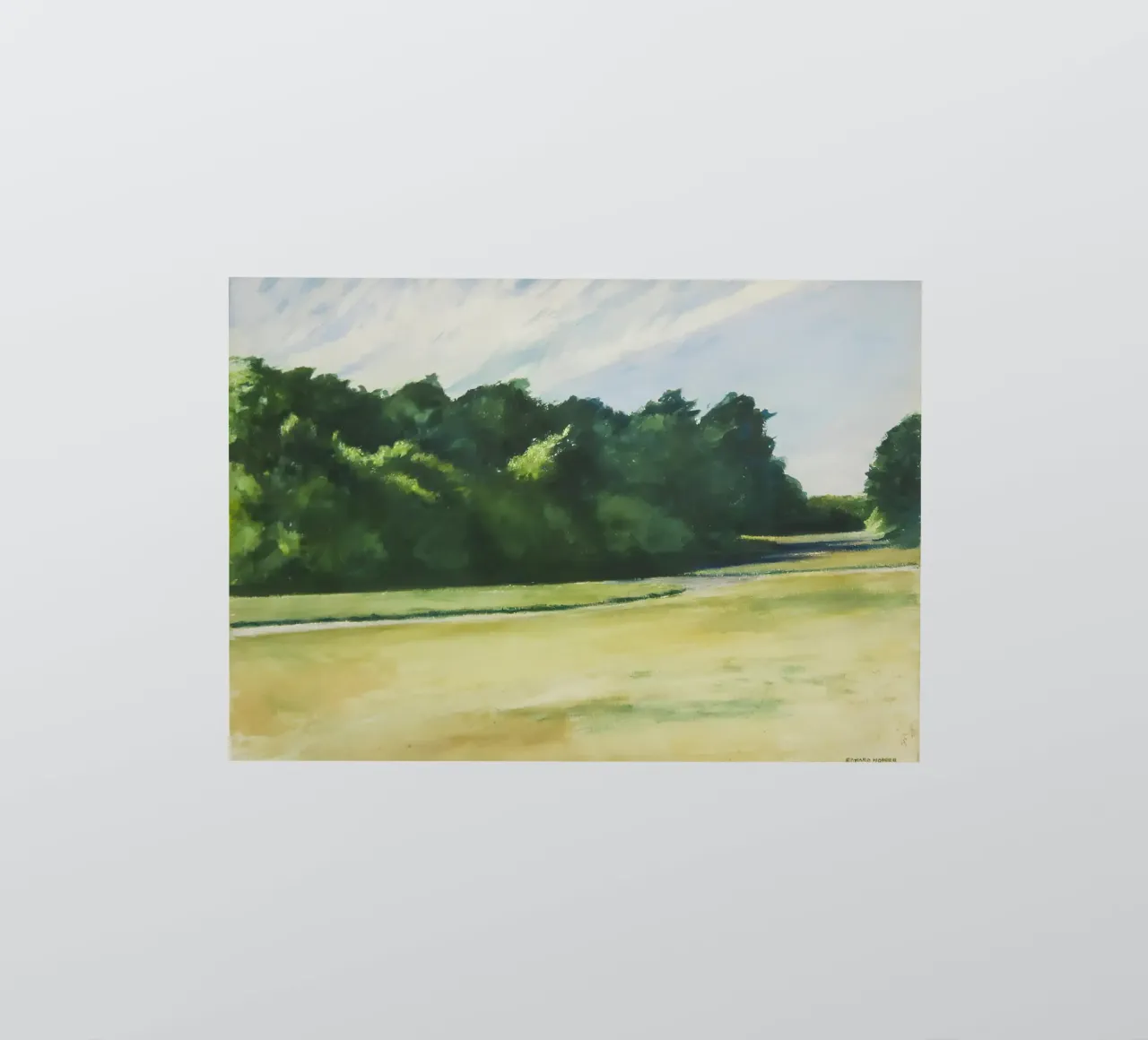 Hopper's "Mass of Trees at Eastham" - Le réalisme américain et la nature autocollant de NorwesClub