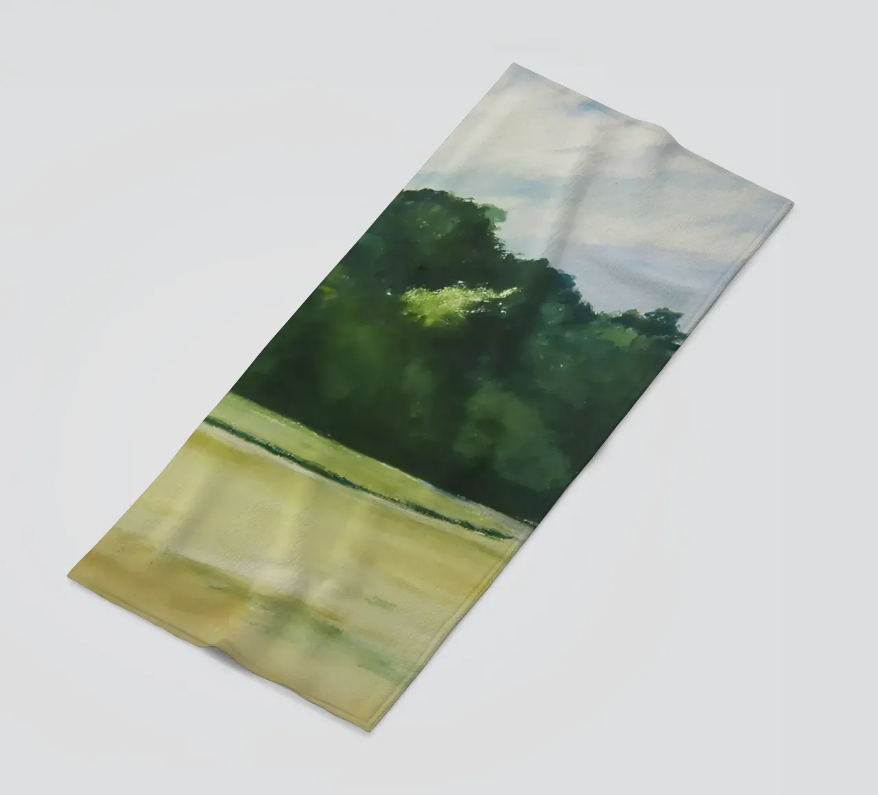 Hopper's "Mass of Trees at Eastham" - American Realism & Nat beach towel by NorwesClub
