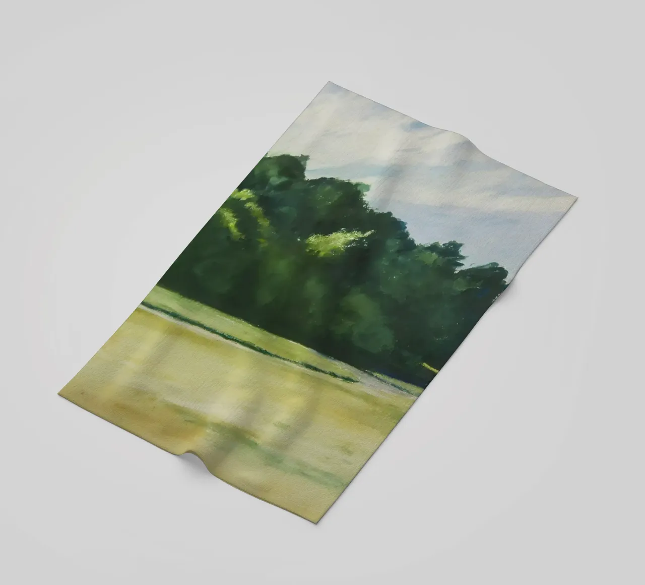 Hopper's "Mass of Trees at Eastham" - American Realism & Nat beach towel by NorwesClub