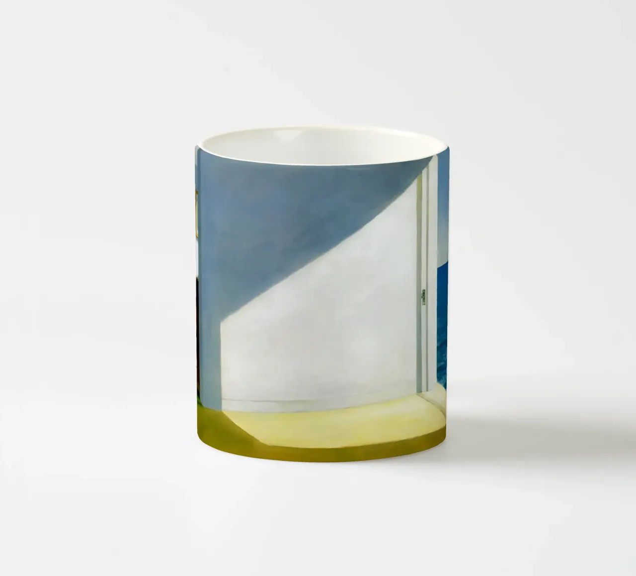 Le "Stanze in riva al mare" di Hopper - Realismo surreale e paesaggi costieri tazza in ceramica da NorwesClub