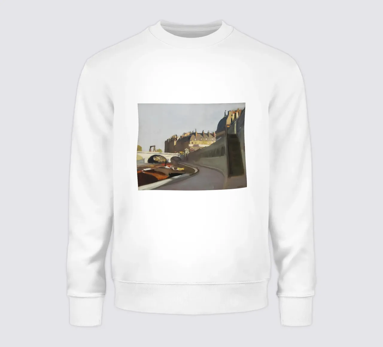 Dock of Grands Augustins" de Hopper - Impresionismo parisino sudadera de NorwesClub
